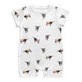 Baby romper Texas Longhorn icon pattern