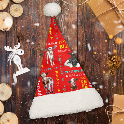 Personalized Name Christmas Hat for farmer - myfunfarm