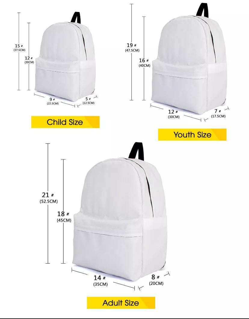 Personalised Bag-Custom Name Backpack Tractor pattern