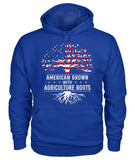 American grown with agriculture roots unisex t-shirt , Hoodies for farmers