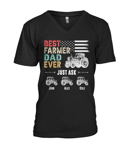 Personalized Names Best farmer dad ever t-shirt and Hoodies