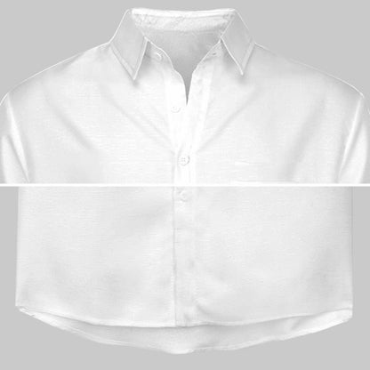 Cattle icon pattern - Men's Linen Short Sleeve Shirt for farmers - myfunfarm