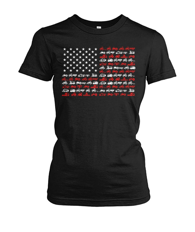American Flag Patriotic Tractor unisex t-shirt , Hoodies