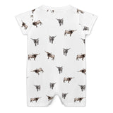Baby romper Texas Longhorn icon pattern