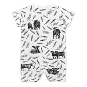 Baby romper Cattle Pattern