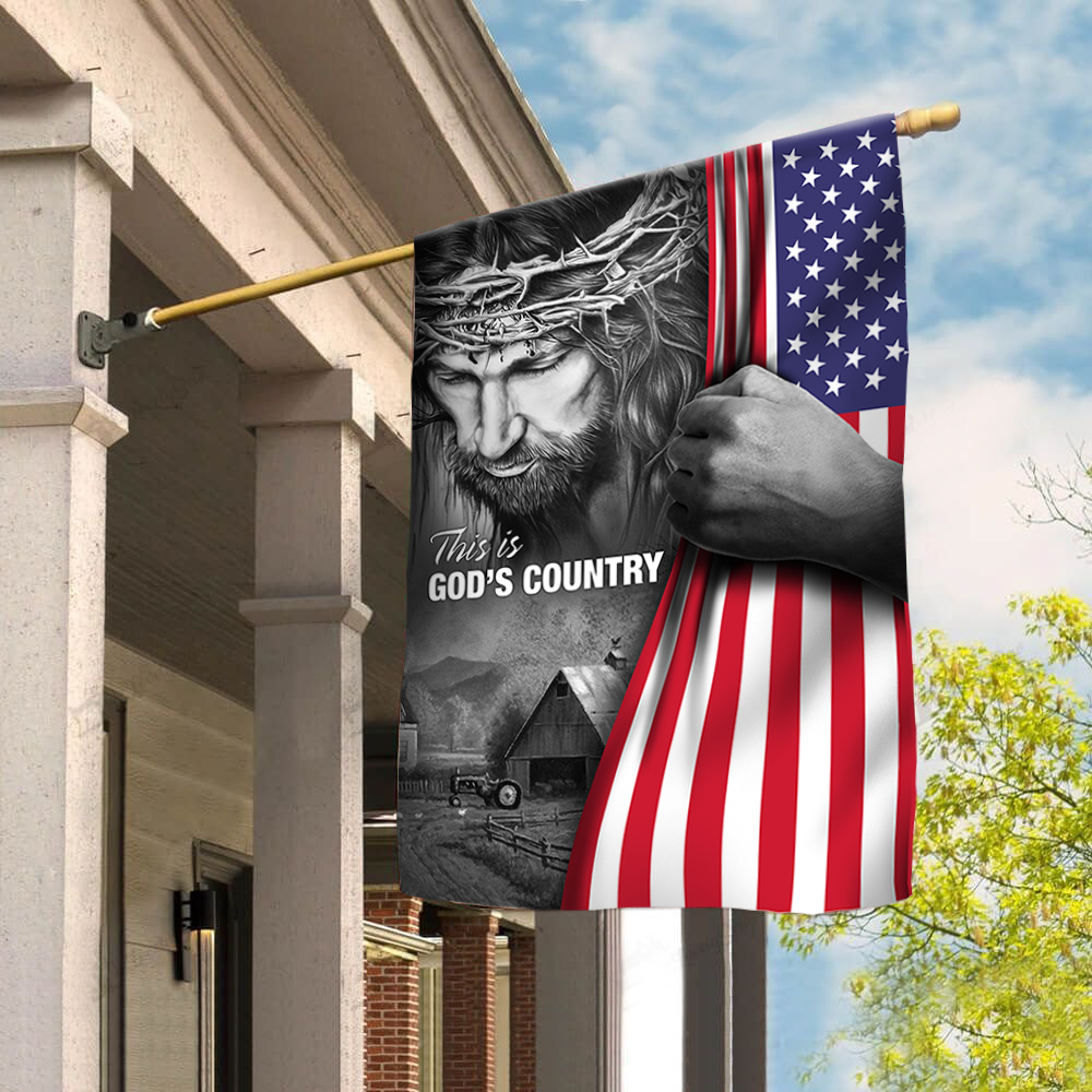 This is God's Country - American Flag - myfunfarm