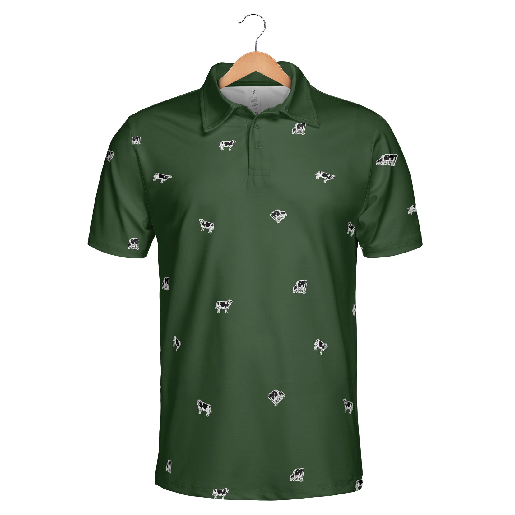 Dairy Cattle icon pattern -Men's and Women's Polo Shirts - myfunfarm