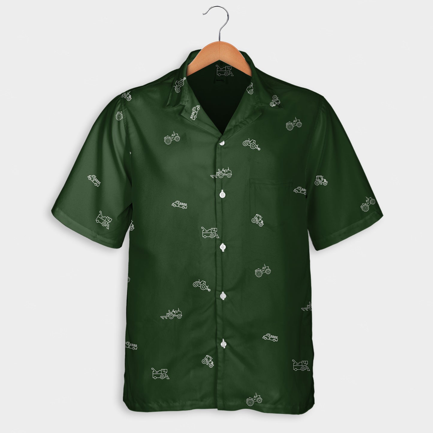 Tractor icon pattern - Hawaiian Shirt, Shorts for adult and youth