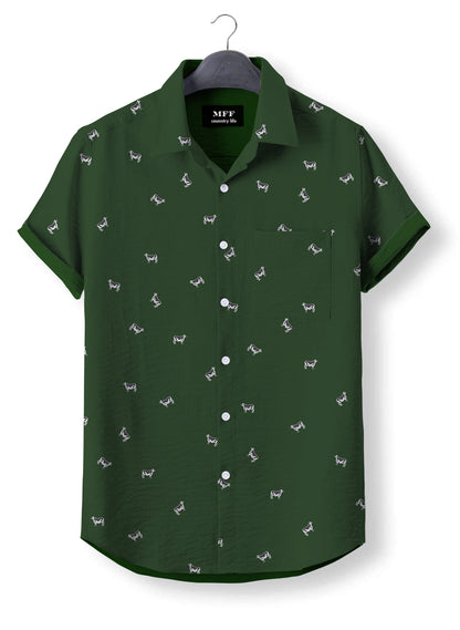 Cattle icon pattern - Button Down Shirts for adult and youth - myfunfarm