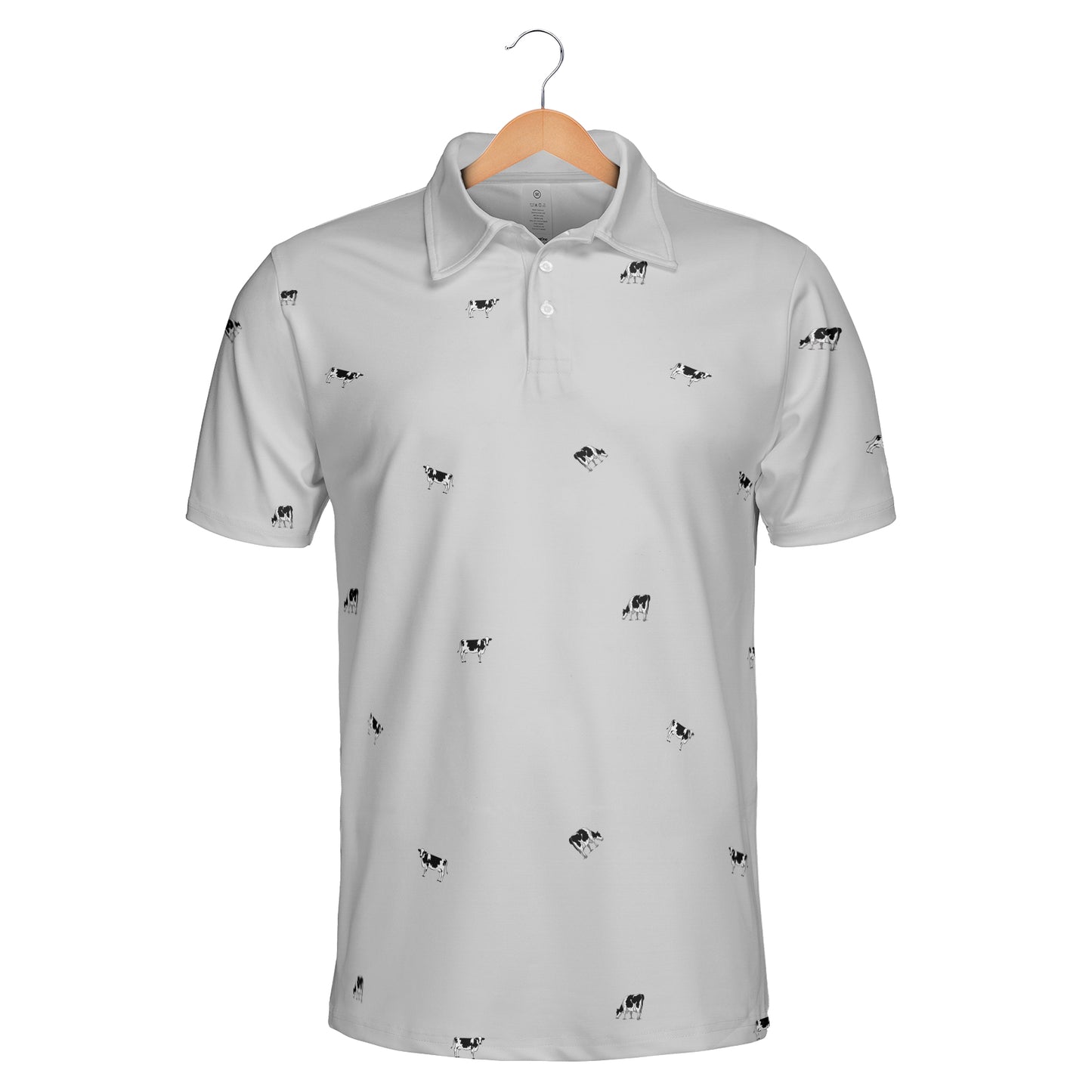 Dairy Cattle icon pattern -Men's and Women's Polo Shirts - myfunfarm