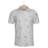 Dairy Cattle icon pattern -Men's and Women's Polo Shirts