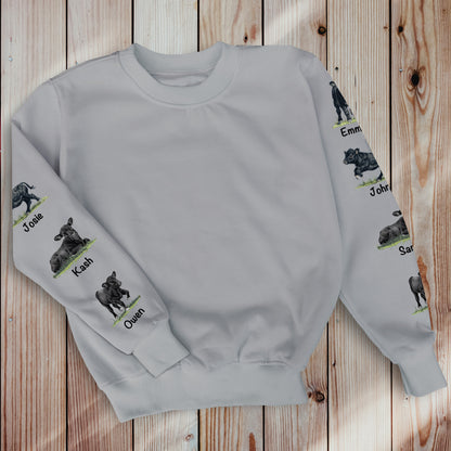 Personalized Mother's Day Sweater,  custom gifts for Cow Mom
