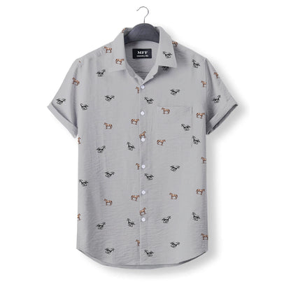 Horse icon pattern - Button Down Shirts - myfunfarm