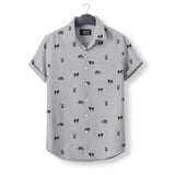 Hampshire pig icon pattern - Button Down Shirts for farmers