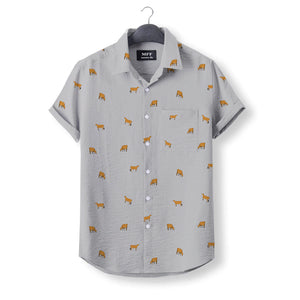 Jersey Cow icon pattern - Button Down Shirts for farmers