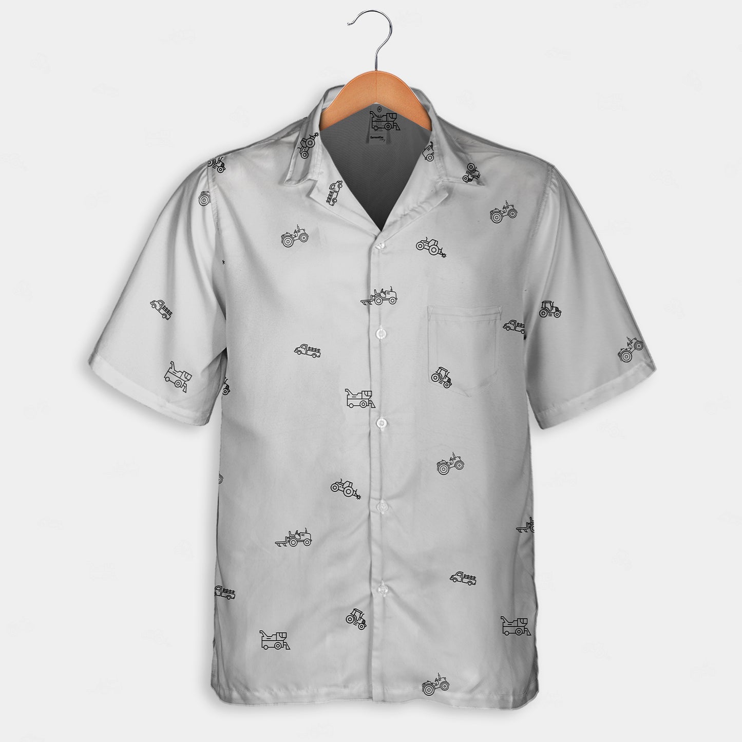 Tractor icon pattern - Hawaiian Shirt, Shorts for adult and youth