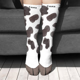 Funny Socks Cattle leg Cute Style Personalized name Gift for cow lovers