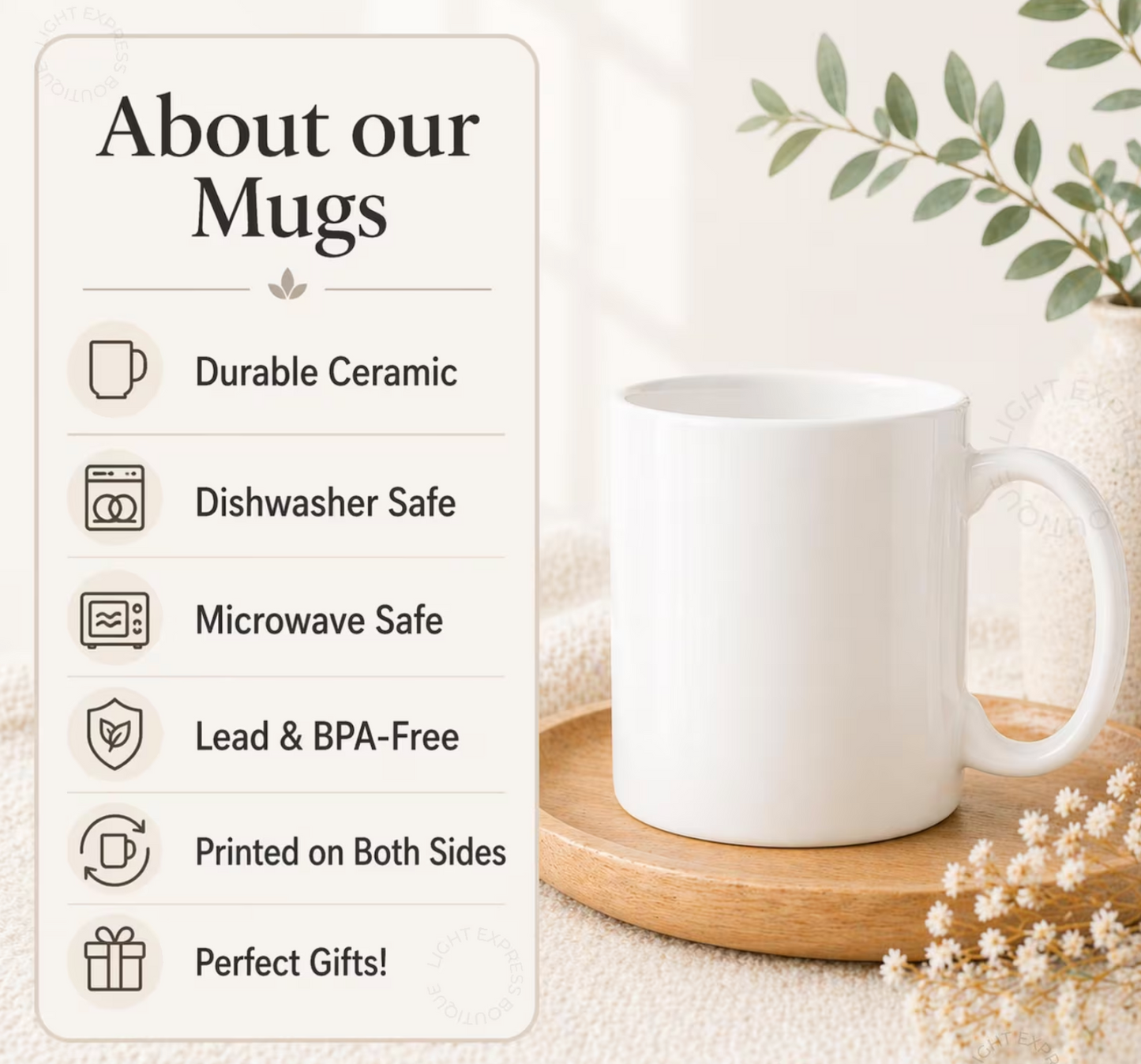 Cow French Toile de Jouy Mug, Blue Toile Coffee Cup Cow Lover Gifts - myfunfarm