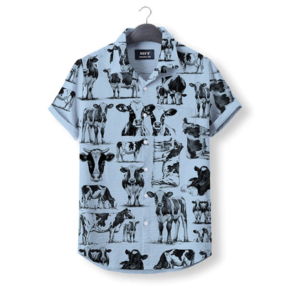 Dairy cow pattern - Hawaiian Shirt for adult and youth - myfunfarm