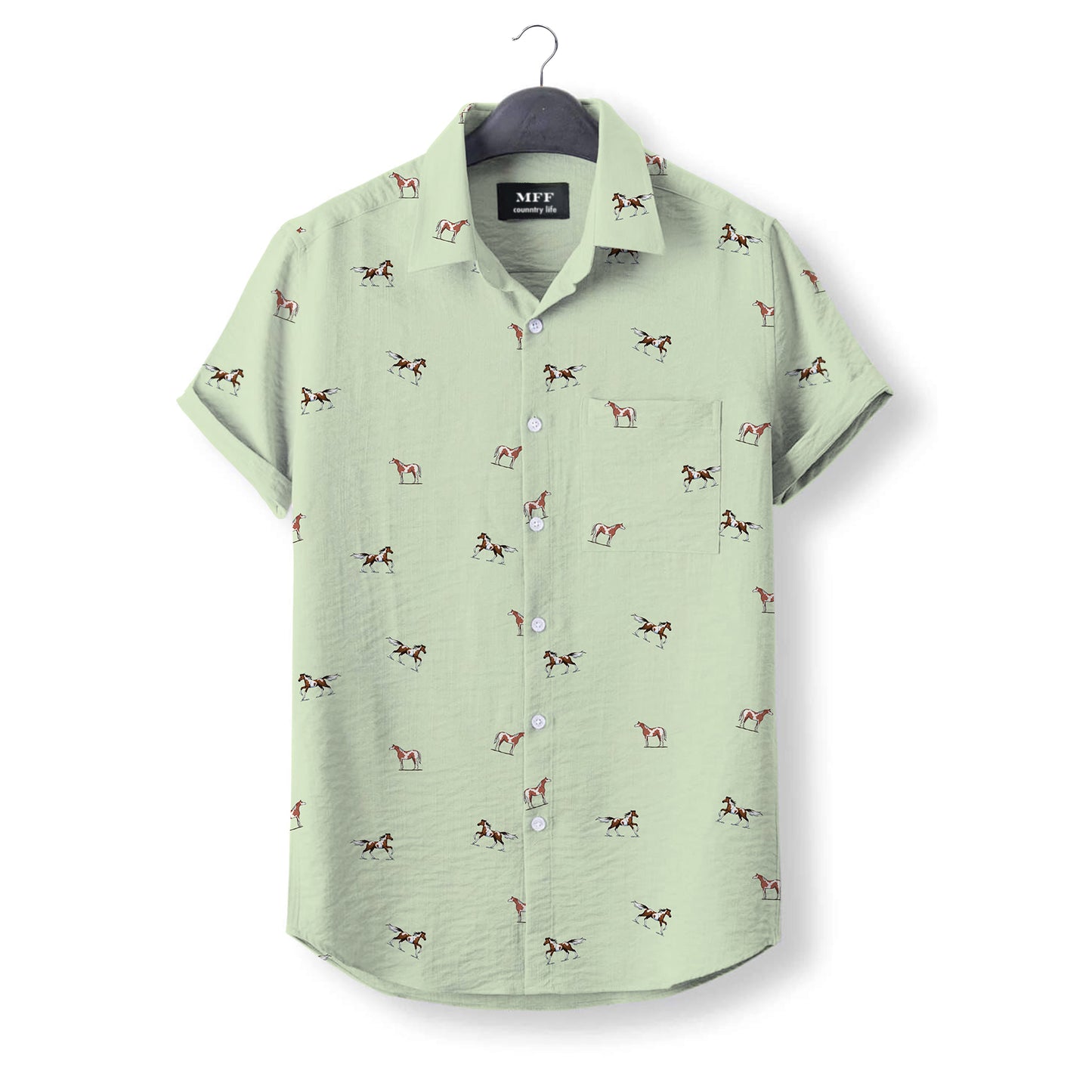 Paint Horse icon pattern - Button Down Shirts - myfunfarm
