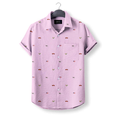 American Farmer Pattern- Button Down Shirts for farmers