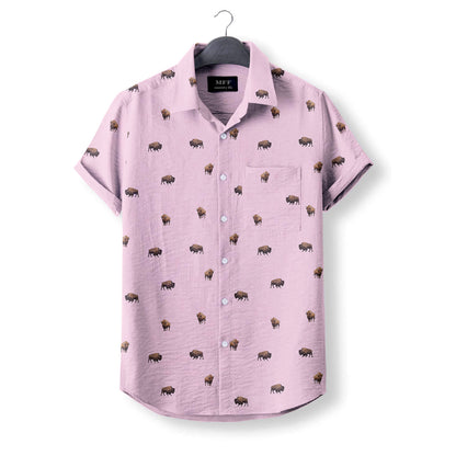 American Buffalo icon pattern - Button Down Shirts