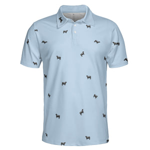 Cattle icon pattern -Men's and Women's Polo Shirts (Lightweight)