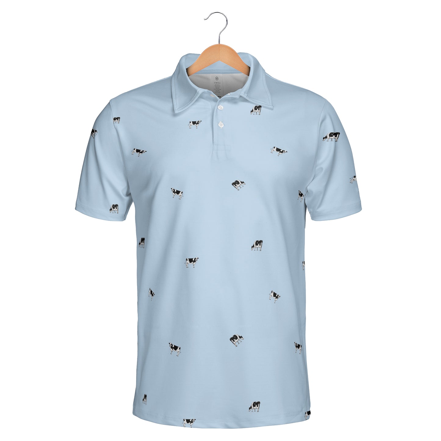 Dairy Cattle icon pattern -Men's and Women's Polo Shirts - myfunfarm