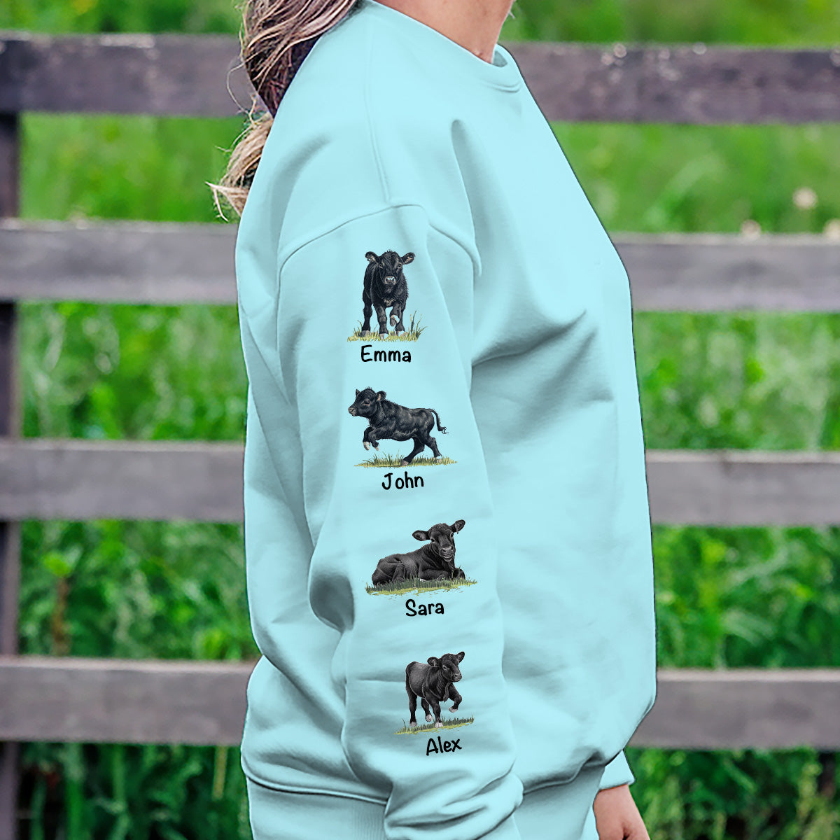 Personalized Mother's Day Sweater,  custom gifts for Cow Mom