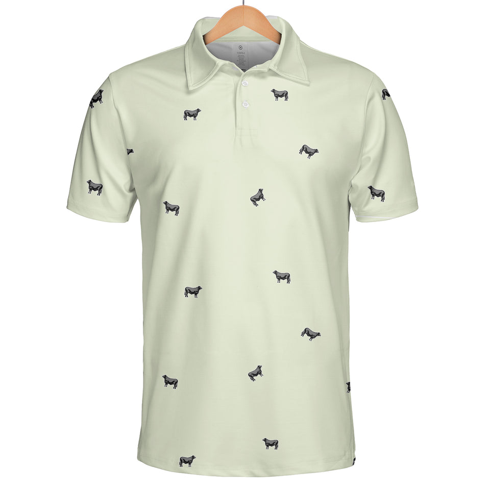 Cattle icon pattern -Men's and Women's Polo Shirts (Lightweight)