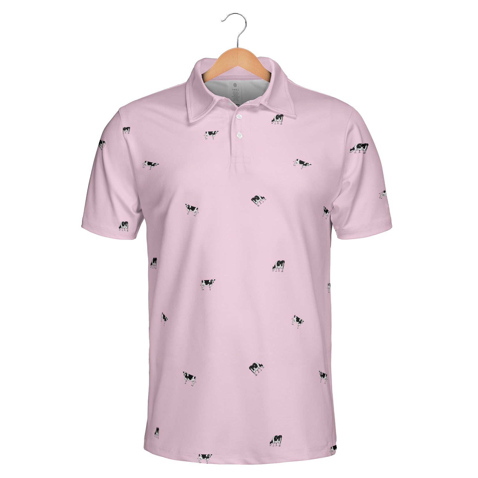 Dairy Cattle icon pattern -Men's and Women's Polo Shirts - myfunfarm