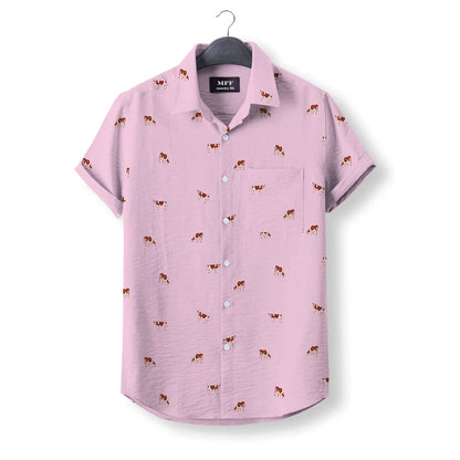 Ayrshires cattle icon pattern - Button Down Shirts for farmers