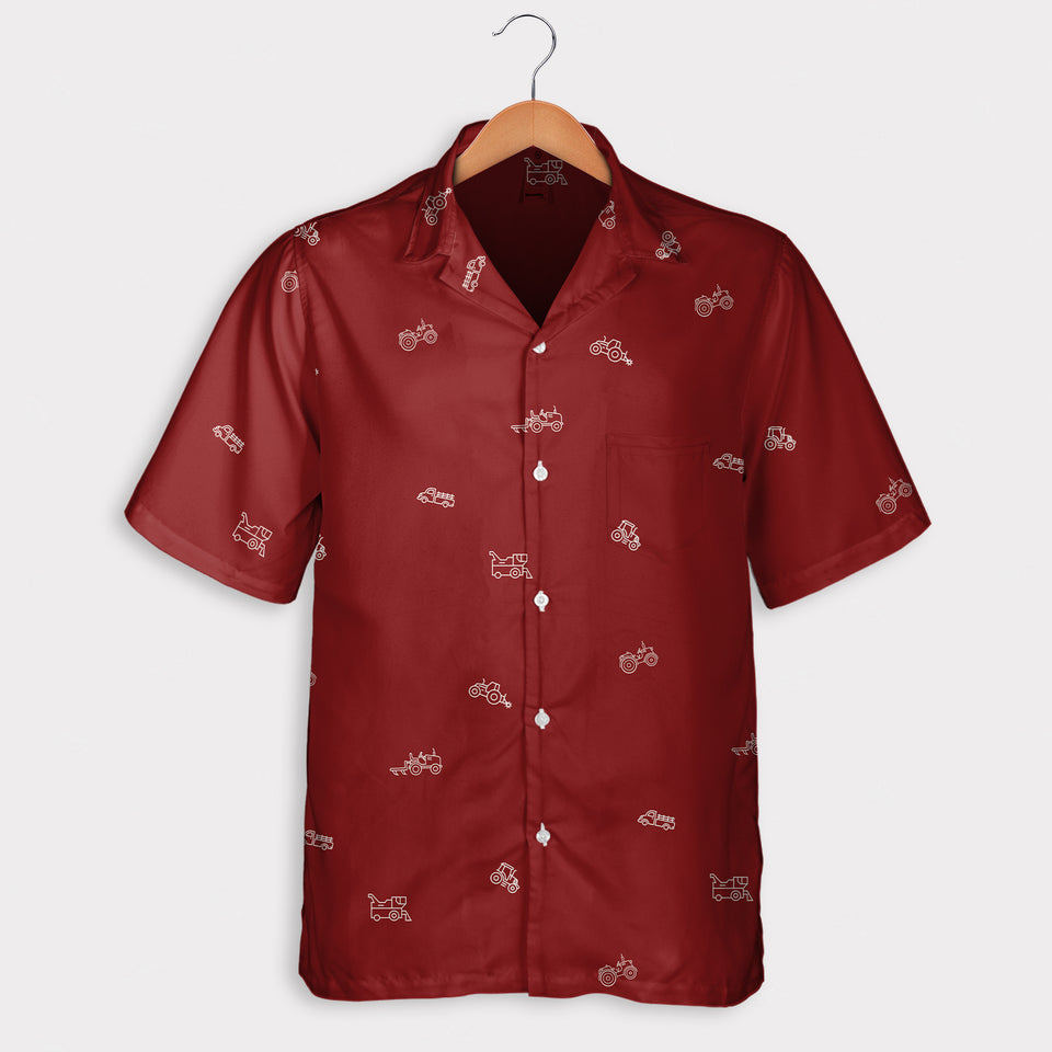 Tractor icon pattern - Hawaiian Shirt, Shorts for adult and youth