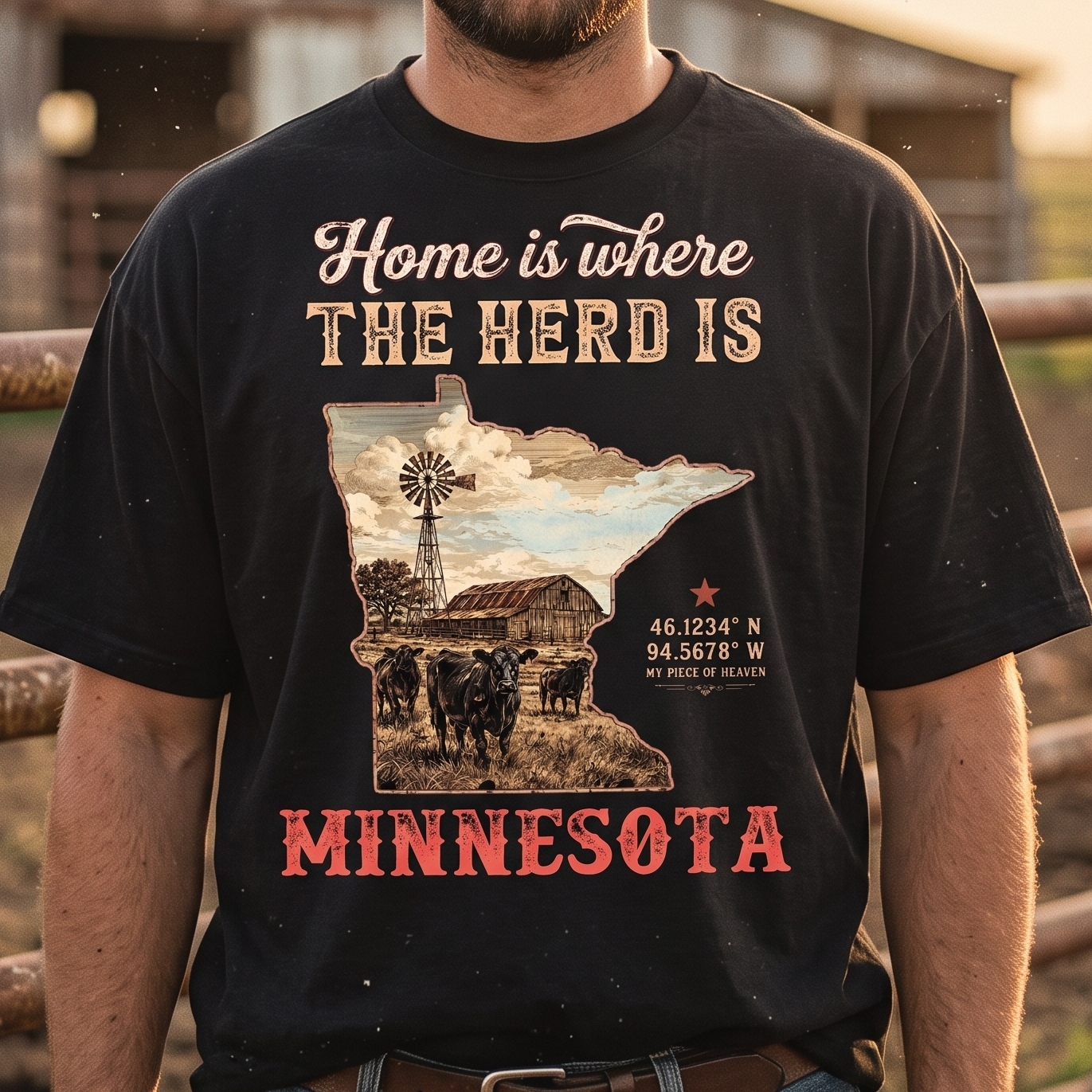 Personalized "Your Piece of Heaven",  Custom coordinates and your farm map