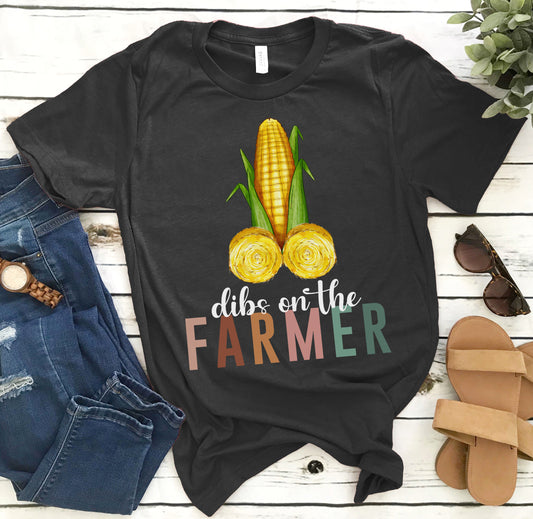 Dibs on the  farmer - Funny Unisex T-Shirt, Hoodies for farmer wife