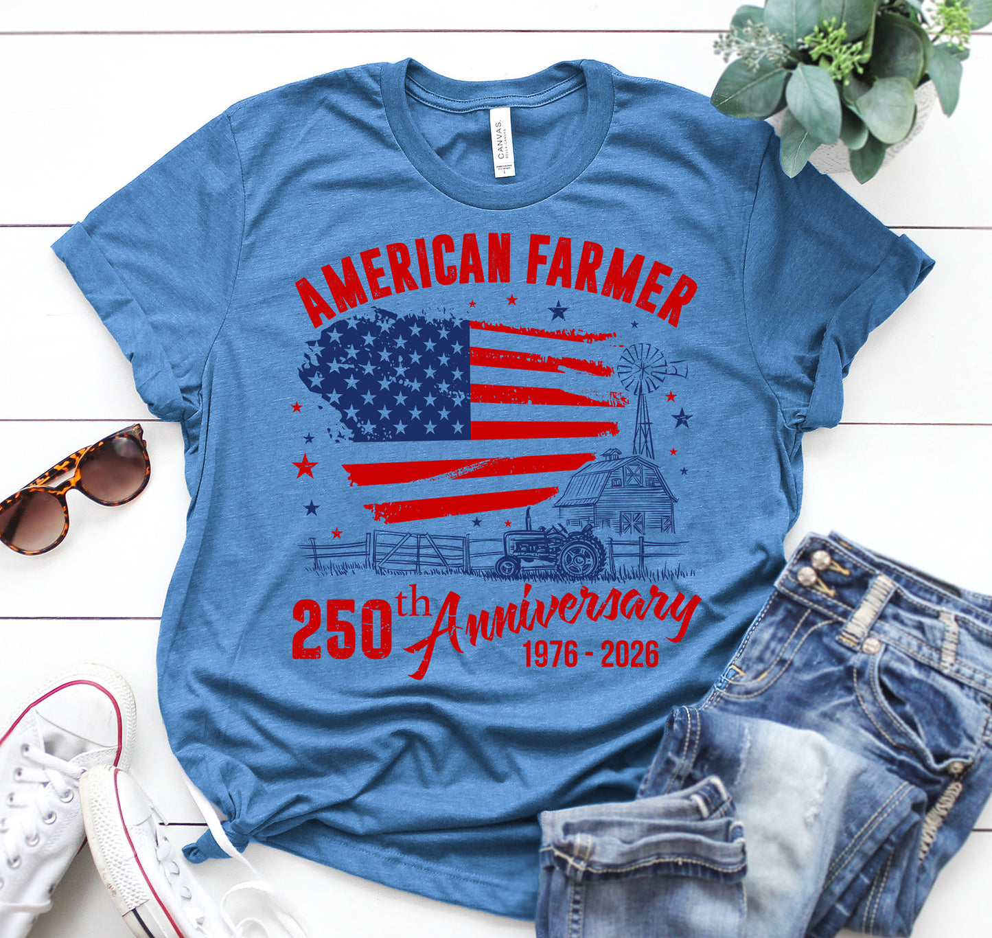 American farmer 250th Anniversary Unisex T-Shirt - myfunfarm