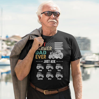Personalized Names Best farmer dad ever t-shirt and Hoodies