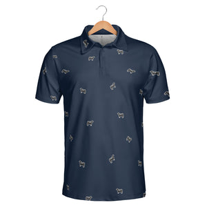 Cattle icon pattern -Men's and Women's Polo Shirts (Lightweight)