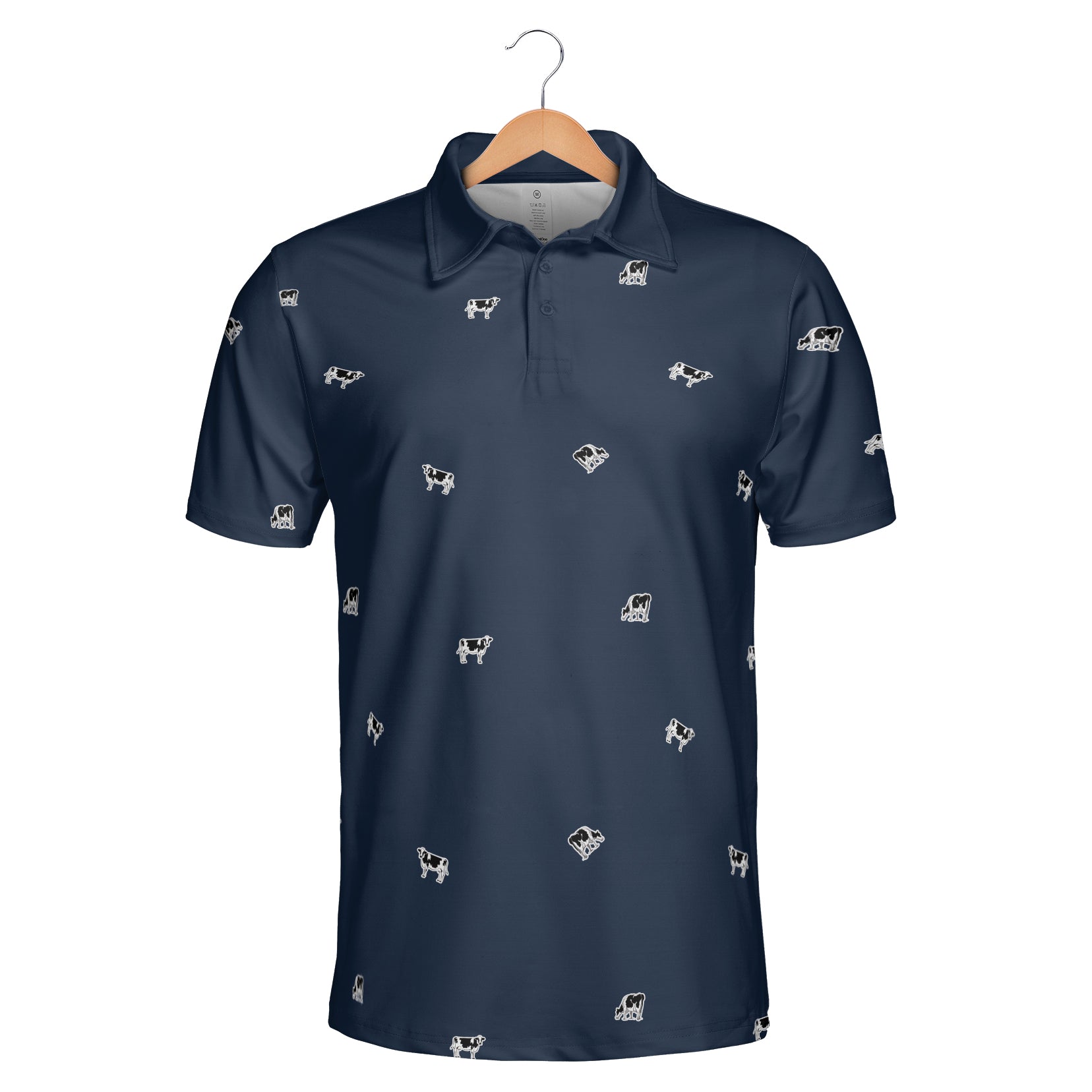 Dairy Cattle icon pattern -Men's and Women's Polo Shirts - myfunfarm