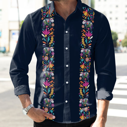 Mexican cow pattern - long sleeve shirt  for farmers - myfunfarm