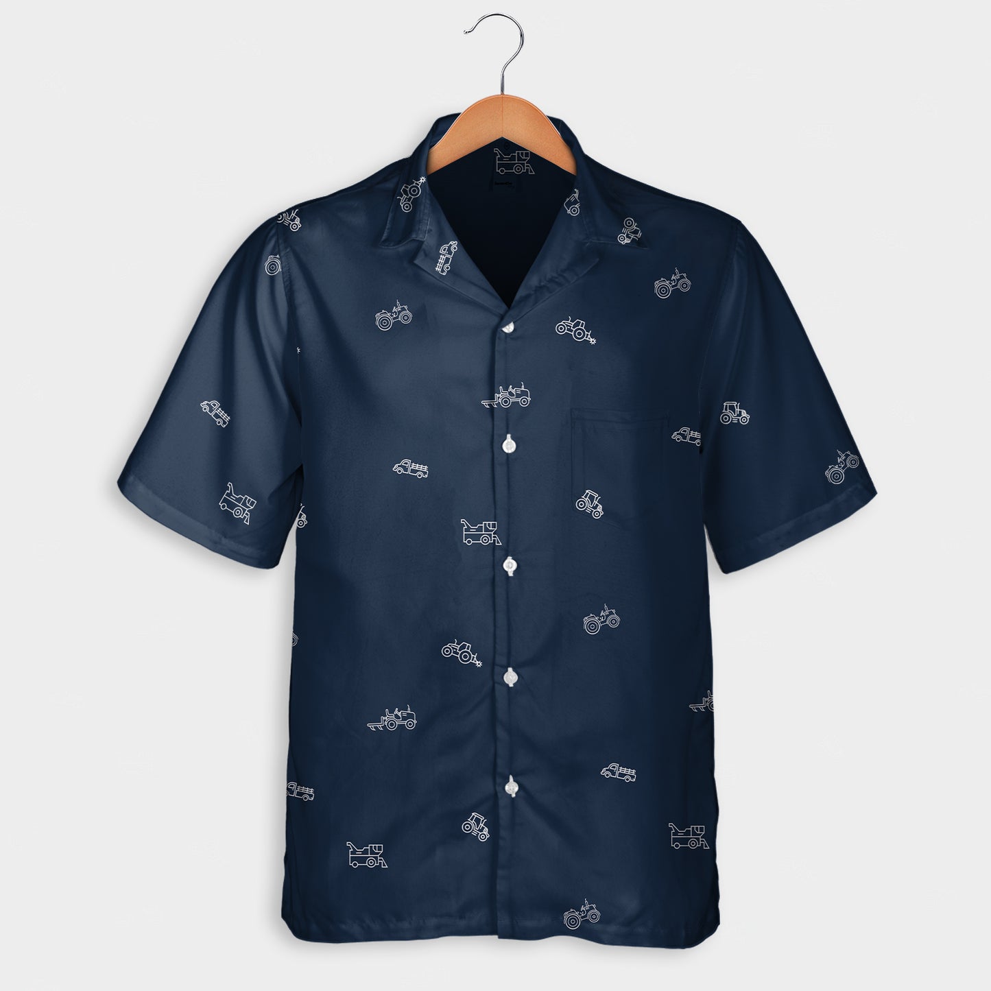 Tractor icon pattern - Hawaiian Shirt, Shorts for adult and youth