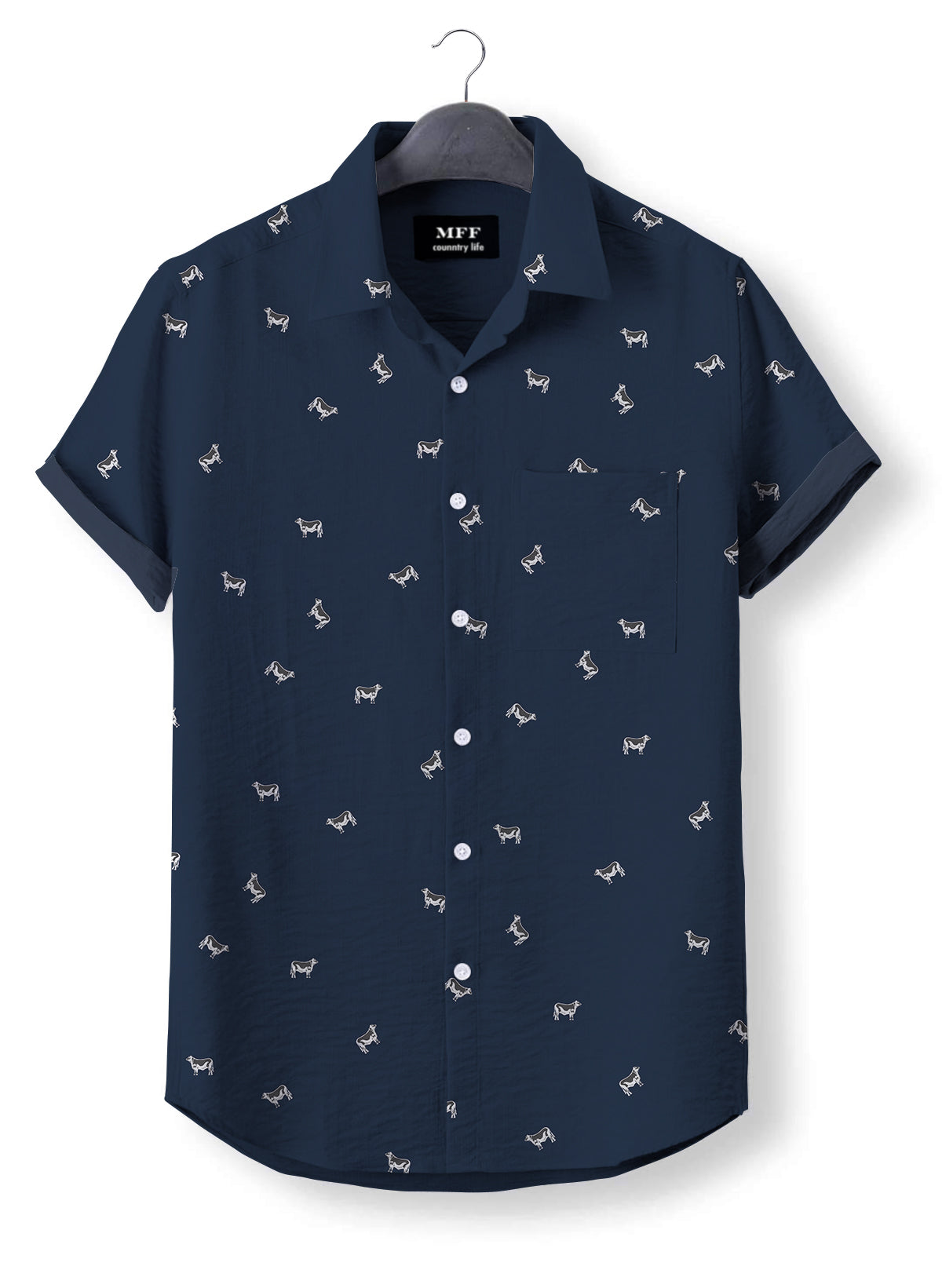 Cattle icon pattern - Button Down Shirts for adult and youth - myfunfarm