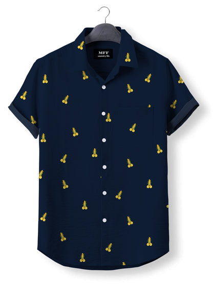 Corn icon pattern - Button Down Shirts