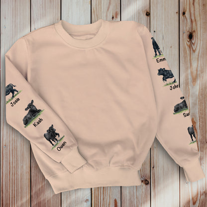 Personalized Mother's Day Sweater,  custom gifts for Cow Mom