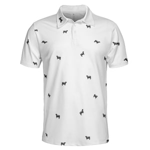 Cattle icon pattern -Men's and Women's Polo Shirts (Lightweight)