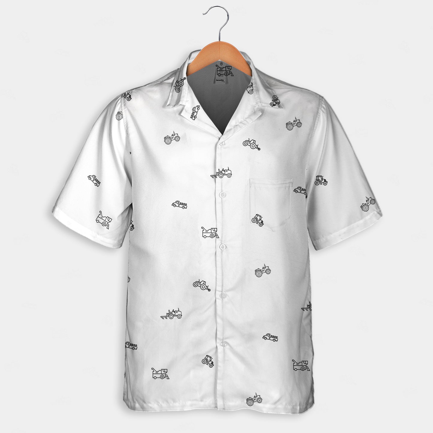 Tractor icon pattern - Hawaiian Shirt, Shorts for adult and youth