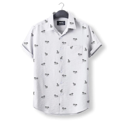 Pony Horse icon pattern - Button Down Shirts - myfunfarm