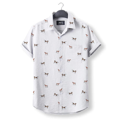 Paint Horse icon pattern - Button Down Shirts - myfunfarm