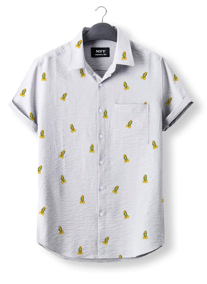 Corn icon pattern - Button Down Shirts
