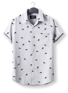 Dairy cow icon pattern - Button Down Shirts for farmers